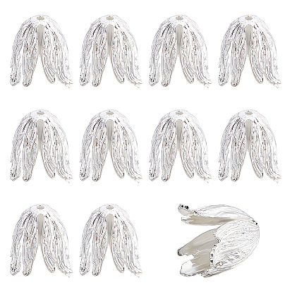 10 pcs laiton caps, fleur