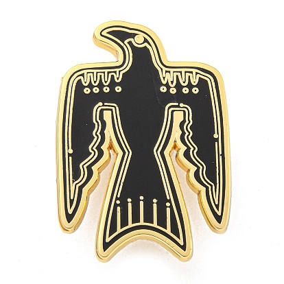 Broche de aleación de esmalte, para ropa de mochila, águila