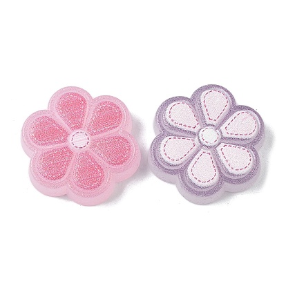 Пластиковые эмалевые кабошоны, цветок