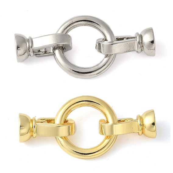 Латунь раз по сравнению с застежками, без свинца и без кадмия, долговечный, стойки покрытие, плоско-круглые