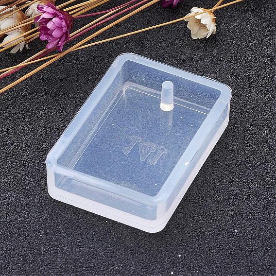 Rectangle Shape DIY Silicone Pendant Molds, Resin Casting Moulds, Jewelry Making DIY Tool For UV Resin, Epoxy Resin Jewelry Making