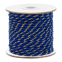Cordon torsadé en polyester 33~35m 3-ply, avec fil métallique, ronde