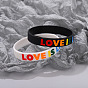 Stylish LOVEISLOVE Silicone Bracelet - Personalized Alphabet Design for Fashionable Accessories