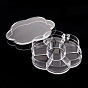 Plastic Bead Storage Containers, 7 Compartments, Flower