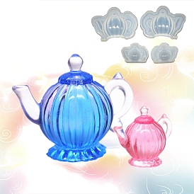 DIY Teapot Silicone Molds Sets, Resin Casting Molds, For DIY UV Resin, Epoxy Resin Craft Making