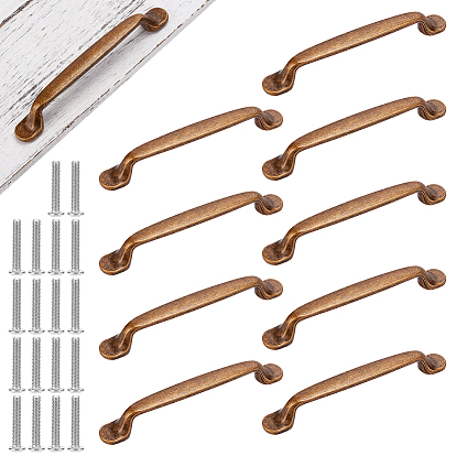 Ручки для ящиков из цинкового сплава, ручки шкафа, аксессуары для дверных ручек, с винтом