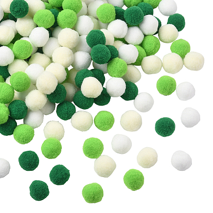 400 шт. 4 цветной полиэстеровый помпон, для шапок обувь шарфы подвески на сумку аксессуары