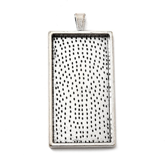 Сеттинги для кулона(кабошонов), сплав, чашки безель с краями, без кадмия и без свинца, прямоугольные