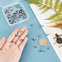 Unicraftale 70Pcs 7 Style DIY Jewelry Making Finding Kit, Including 304 Stainless Steel Pinch Bails & Snap on Bails & Cord Ends & Bead Tips