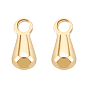 Brass Charms, Chain Extender Drop, Teardrop