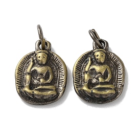 Tibetan Style Brass Pendants, Cadmium Free & Lead Free, Buddha