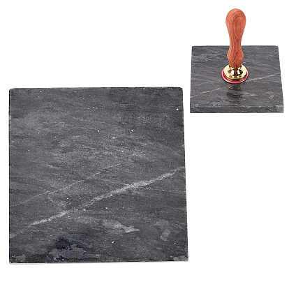 Коврики из мраморного воска, для сургучной печати, квадратный