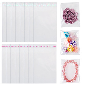 100 целлофановые пакеты OPP, небольшие сумки для хранения ювелирных изделий, самоклеящиеся пакеты для запайки, прямоугольные