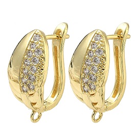 Латунь микро проложить кубические данные о серебристой цирконии, без кадмия и без свинца, стойки покрытие, долговечный, защёлка с петлёй