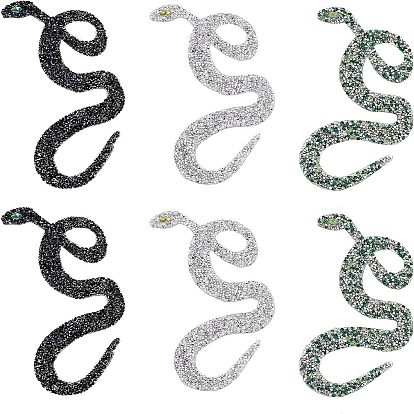 Горный хрусталь из смолы hotfix (термоклей на спине), железо на заплатах, горный хрусталь, аксессуары для костюма, змея