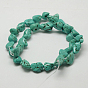 Chips Natural Magnesite Beads Strands, Dyed & Heated, 11~16x10~20mm, Hole: 1mm, 15.5 inch
