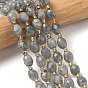 Природные лабрадорита бисер нитей, граненые, рис, с бисером