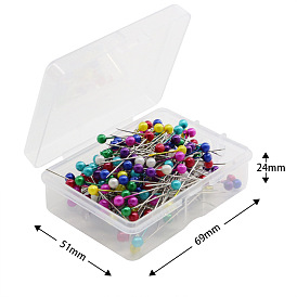 3.8*0.6*38MM color 200pcs/box pearl needle positioning needle DIY manual fixed needle color pin