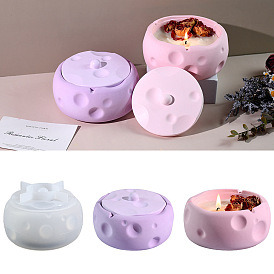 DIY Silicone Candle Holders Molds, Candlestick Molds, Gesso Resin Casting Molds, Round Cheese Box