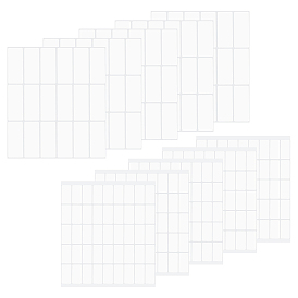 Benecreat 10 шт 2 стиль прямоугольник чистый лист бумаги самоклеющиеся подарочные наклейки, этикетки наклейки для одежды