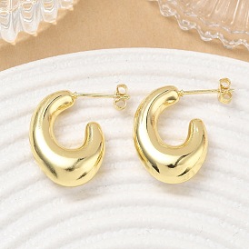 Aretes de bronce, pendientes de medio aro