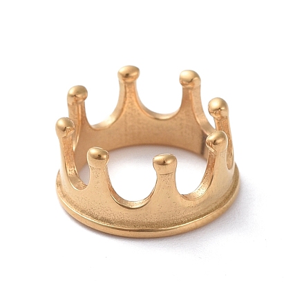 304 Stainless Steel Charms, Crown