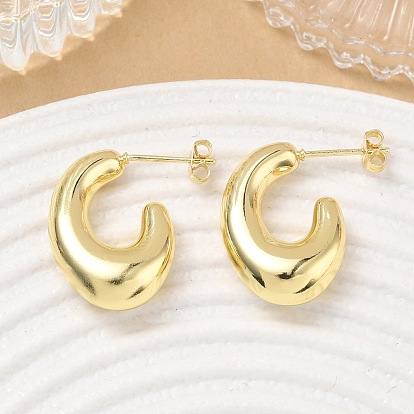 Aretes de bronce, pendientes de medio aro