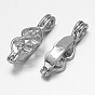 Filigree Rack Plating Brass Donut Bails, Donuthalter, Fit For Pi Disc Pendants Jewelry Making, 20x7x6mm, Hole: 2mm and 10x3mm