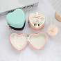 Heart Ring Box, PU Leather Jewelry Box