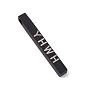 201 Stainless Steel Pendants, Laser Cut, Rectangle with Word Yhwh