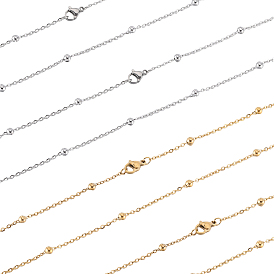 12 шт. 2 цвета 304 комплект цепочек-спутников из нержавеющей стали