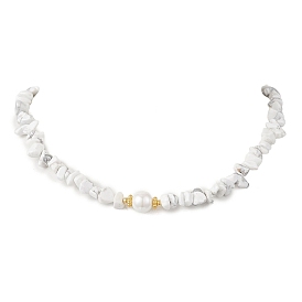 Ожерелья из белых круглых жемчужин и бусин с драгоценными камнями, с 304 концевыми цепями из нержавеющей стали, золотые