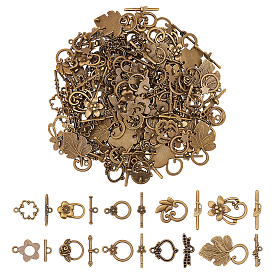 120 сумки 10 стили тибетский стиль застежки-крючки из сплава, разнообразные