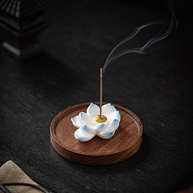 Ceramic Incense Burners, Lotus Incense Holders, Home Office Teahouse Zen Buddhist Supplies