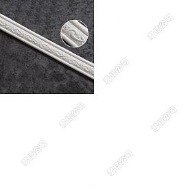 1 Bordure de papier peint autocollante imperméable en mousse PVC PC 3D, Lignes plinthes autocollants garniture murale pour salon maison bureau hôtel bricolage décoration