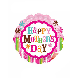 Цветок из алюминиевой пленки с воздушным шаром на день матери, для вечеринки фестиваль украшения дома