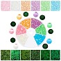 3000pcs 6 cabochons de strass en résine de couleurs, facette, pour les décorations d'ongles, fabrication de bijoux, cône