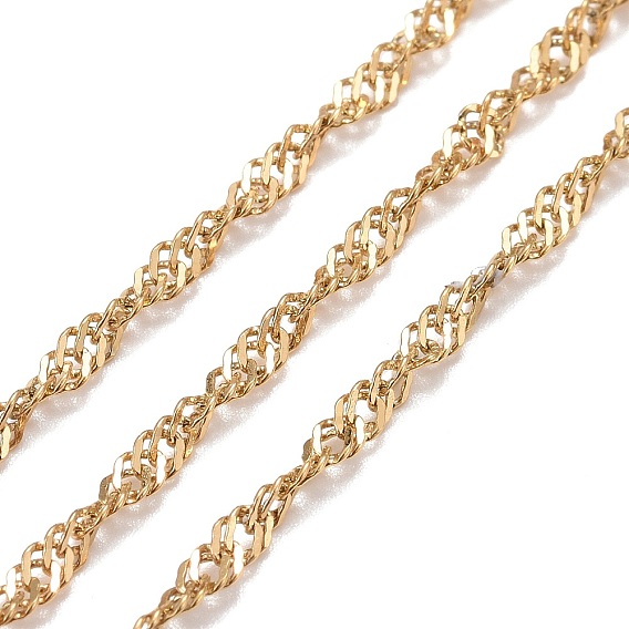 304 из нержавеющей стали Сингапур цепи, цепи водных волн, с катушкой, пайки