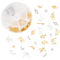 Zinc Alloy Cabochons, for DIY Crystal Epoxy Resin Material Filling, with Links & Cabochon Enamel Settings