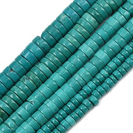 Бусины из натурального магнезита, окрашенная и подогревом, диск, Heishi бусы