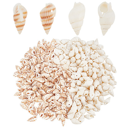 4 нити 2 стили натуральные спиральные ракушечные бусины нити