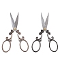 201 Stainless Steel Sewing Embroidery Scissors, Flower Handcraft Scissors for Needlework