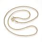 304 Stainless Steel Twisted Chain Necklaces, with Lobster Claw Clasps