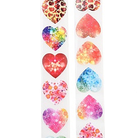 500 Paste  Paper Self-Adhesive Heart Stickers