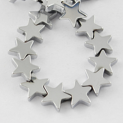 Немагнитные синтетический гематит бисер пряди, класс А, звезда