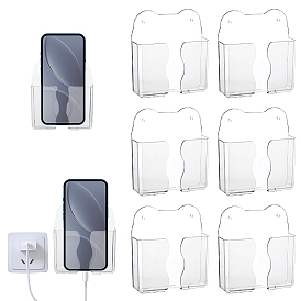 Пластиковые держатели для мобильных телефонов из ПЭТ, прямоугольные, с железом, золотые