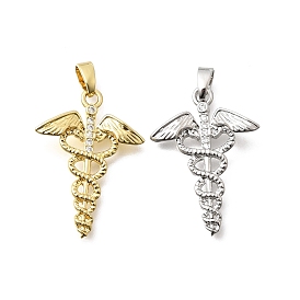 Латунные подвески с фианитами, крылья с подвесками в виде мечей, долговечный