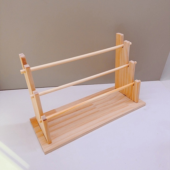 3-Tier Wood Bracelet Organizer Display Stands