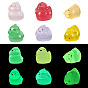 12Pcs 6 Styles Luminous Resin Chick Diaplay Decoration, Micro Landscape Dollhouse Accessories, Pretending Prop Decorations, Glow in the Dark