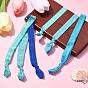 8Pcs 4 Colors Flat Polyester Elastic Cord, Elastic Band, Diary Notebook Accessories